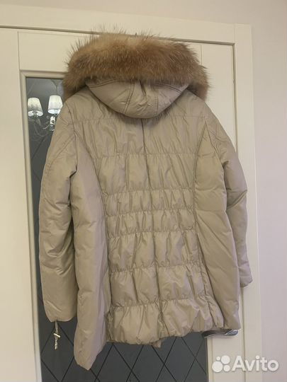Куртка женская с натуральным мехом 52