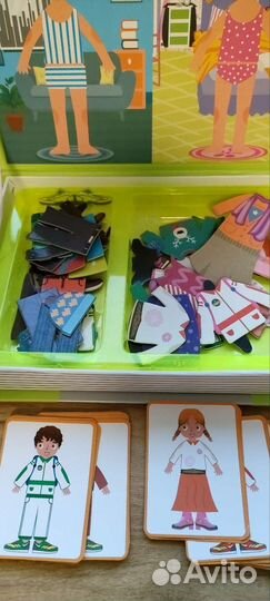 Магнитная игра одень кукол