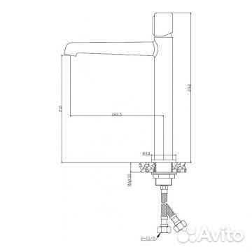 Смеситель BelBagno Uno хром UNO-LMC-CRM