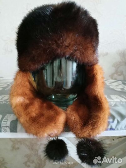 Шапка норковая женская