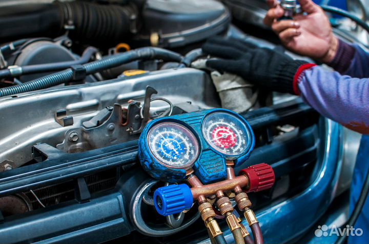 Заправка автокондиционеров с выездом