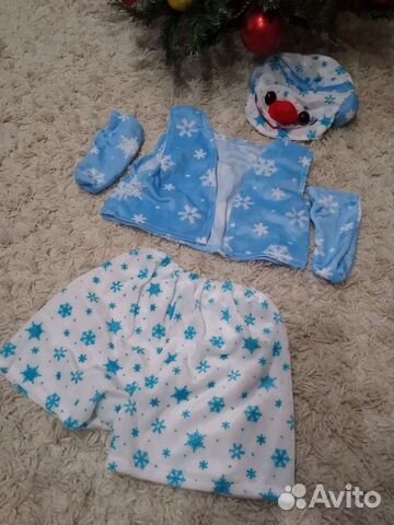 Костюм детский снеговика и зайчика