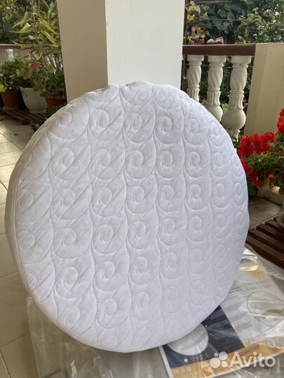 Матрас детский круглый,чехол непромокаемый