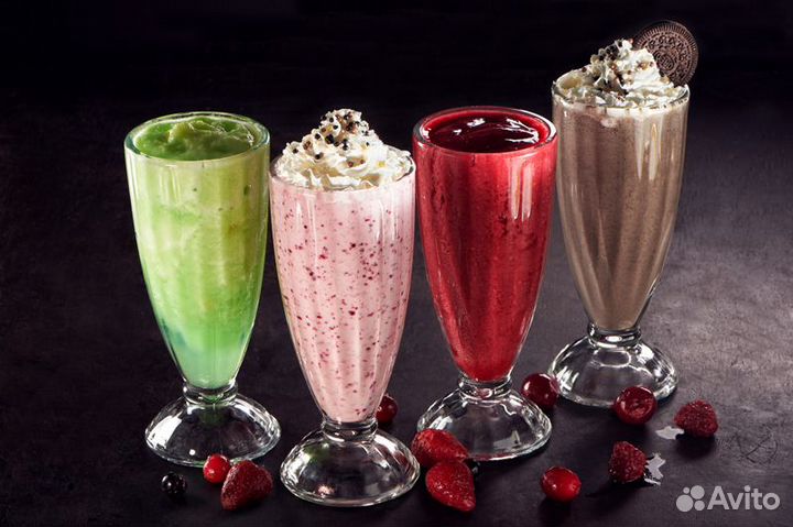 Набор бокалов для молочного коктейля, 20шт