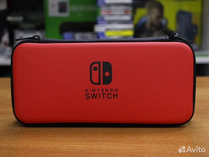 Защитный жесткий кейс чехол EVA для Switch Red