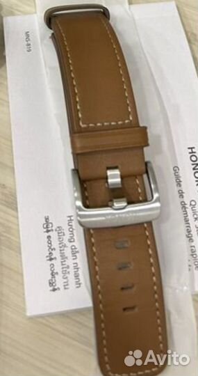 Кожаный ремешок huawei / honor watch 22mm оригинал