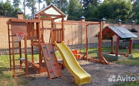 Горка всесезонная с игровой зоной