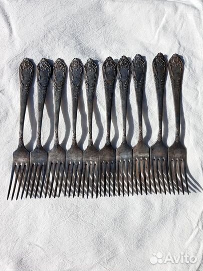 Столовые вилки мельхиор зиш мнц 15-20