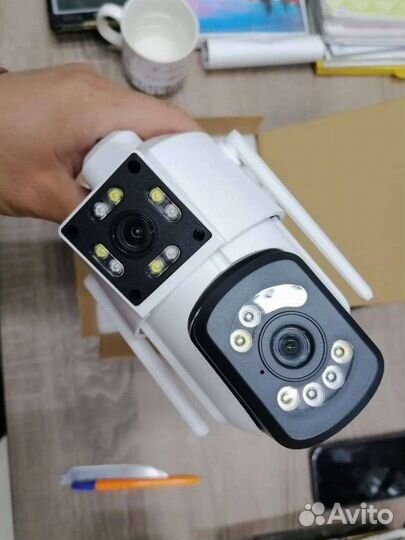 Наружная уличная Wi fi камера с двойным объективом