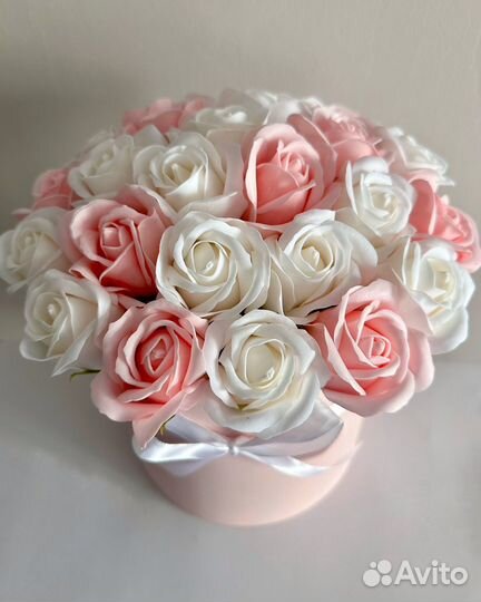 Букет из мыльных роз