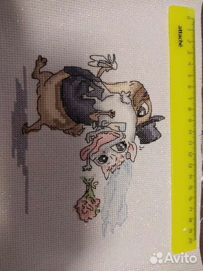 Остатки вышивки крестом