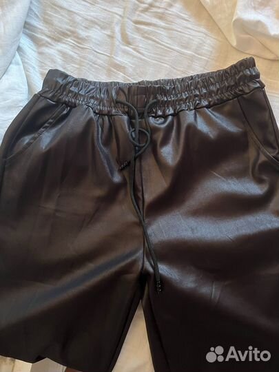Брюки кожаные