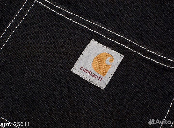 Джинсы Carhartt WIP широкие Чёрные