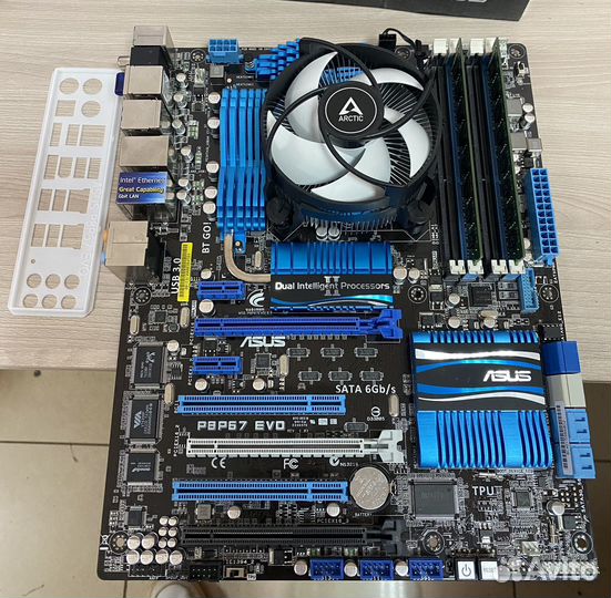 Комплект e3-1220v2 / P67 / 16gb ddr3 / кулер