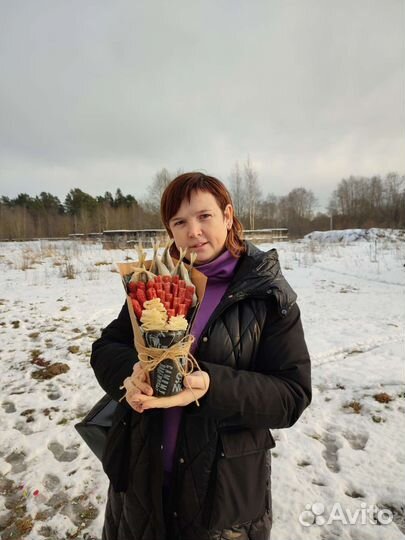 Подарок для мужчин съедобный букет