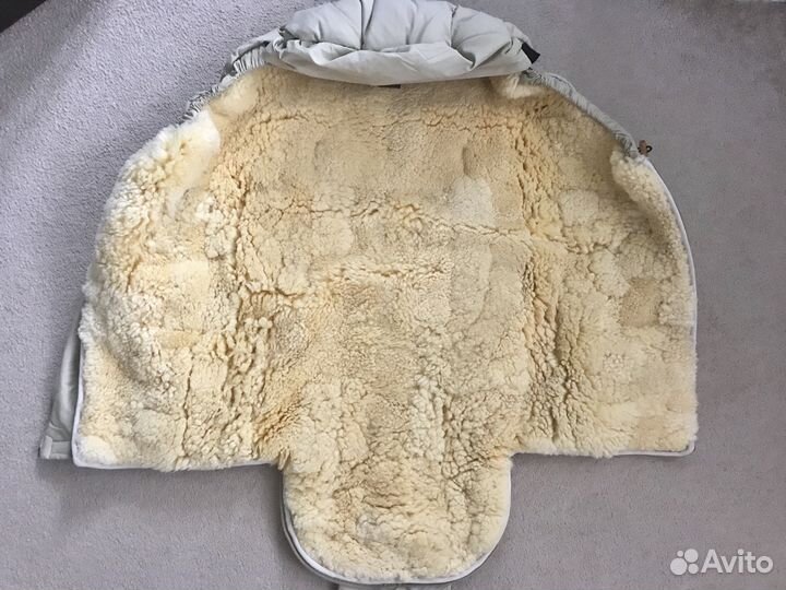 Меховой конверт в коляску christ tula