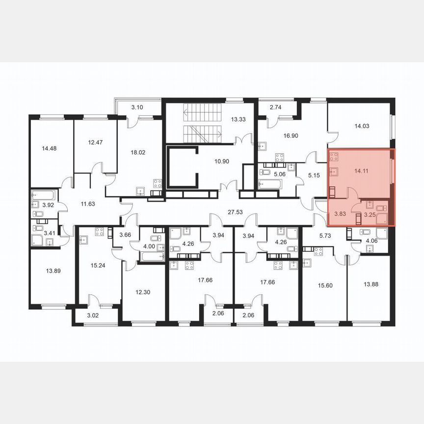 Квартира-студия, 21,2 м², 7/9 эт.