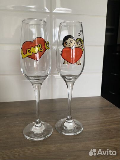 Бокалы, свадебные бокалы, подарок