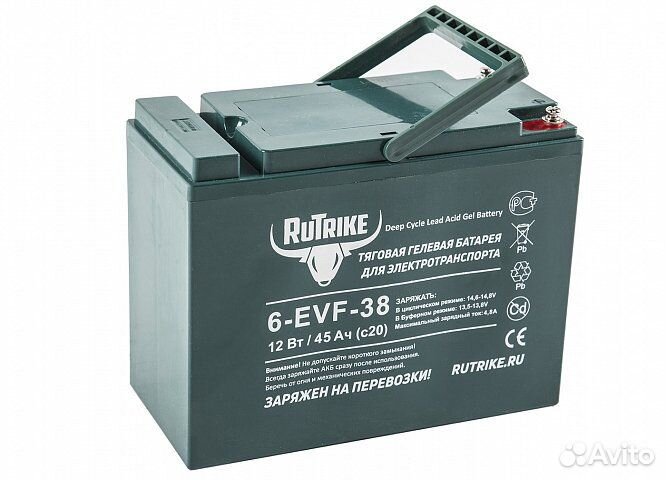 Аккумулятор для электротранспорта RuTrike 6-EVF-38