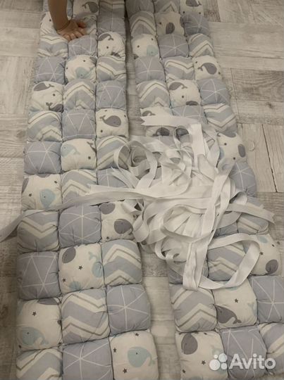 Бортики в кроватку овальную