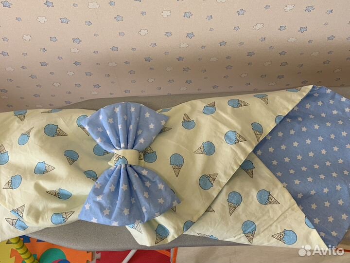 Комплект на выписку лето конверт