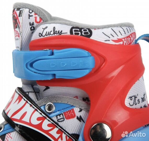 Детские раздвижные роликовые коньки hot wheels