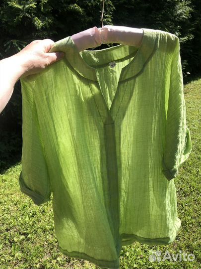 Летняя блузка, хлопок 50-52