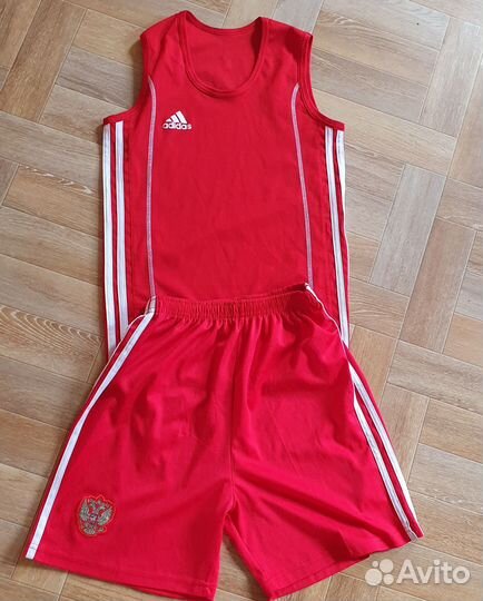 Боксёрская форма подростковая красная на 10-13 лет