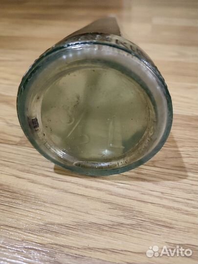 Пивная бутылка,старинная граненая