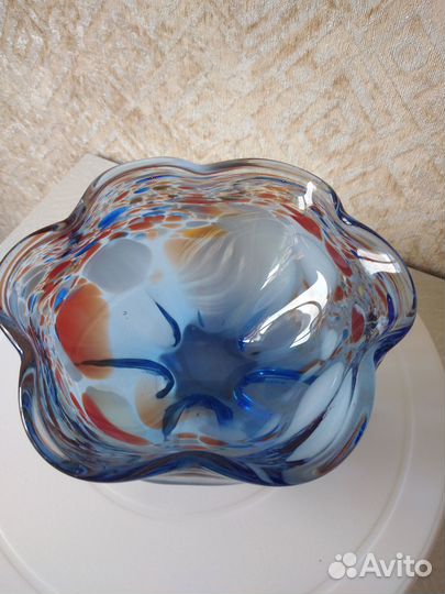 Ваза цветное стекло СССР