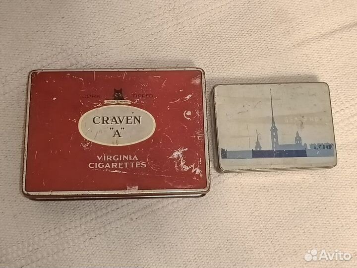 Коробки жестяные Белая ночь и Кравен 