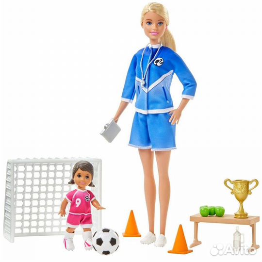 Игровой набор barbieфутбольный тренер Mattel GLM47