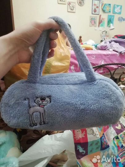 Продам классную мягкую махровую сумочку для девочк