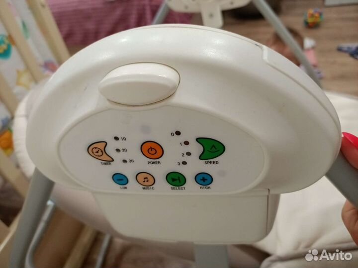 Детская электрокачель шезлонг