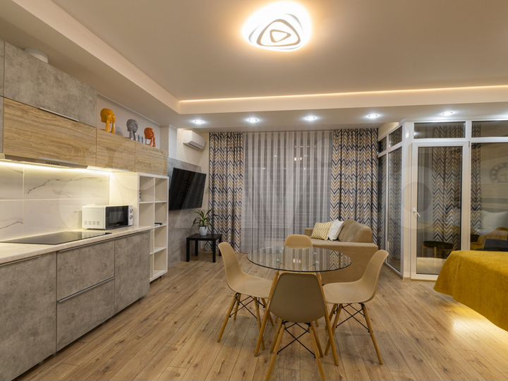 Квартира-студия, 47 м², 2 кровати