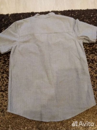 Рубашка летоBenetton (Италия) мальчика нов 140 х/б