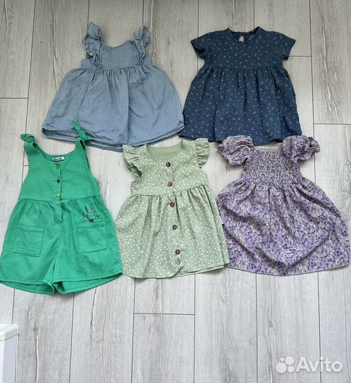 Бронь Вещи пакетом на девочку 80 86