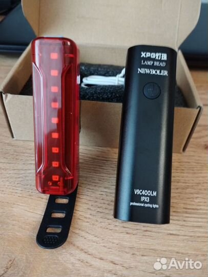 Велофонарь задний и передний Newboler