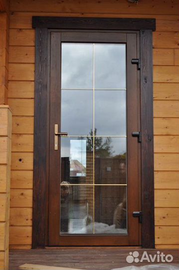 Дверь стеклопакет 2080х910