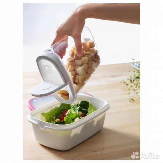 Контейнеры для сыпучих продуктов Икеа (3 шт. IKEA)