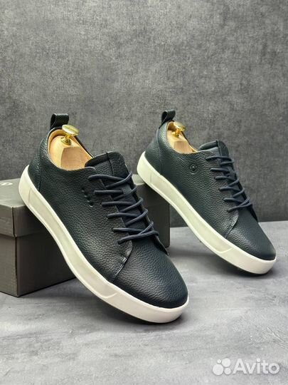 Кроссовки мужские кожаные ecco