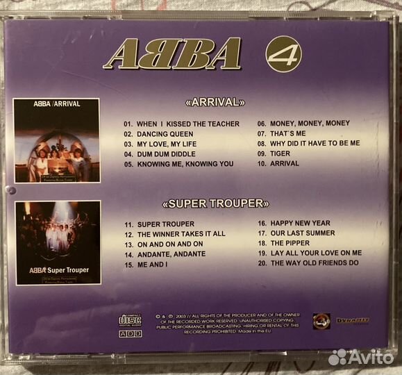 CD abba Arrival+SuperTrouper