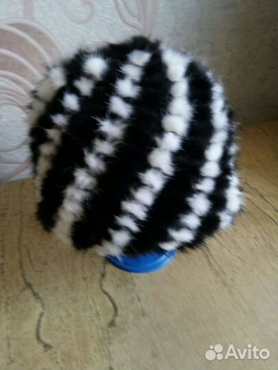 Берет и шапка из норки