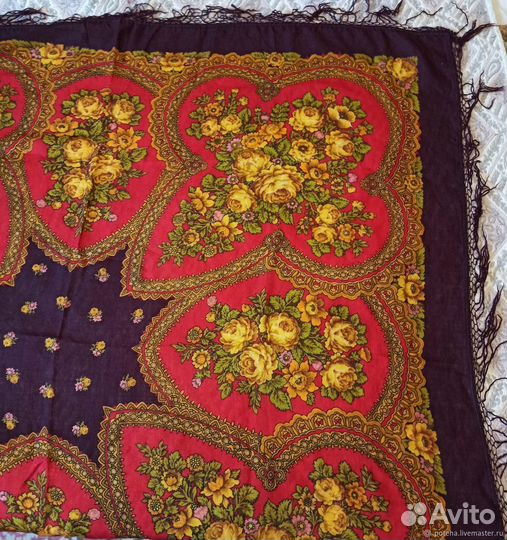 Шаль павлопосадская. большая