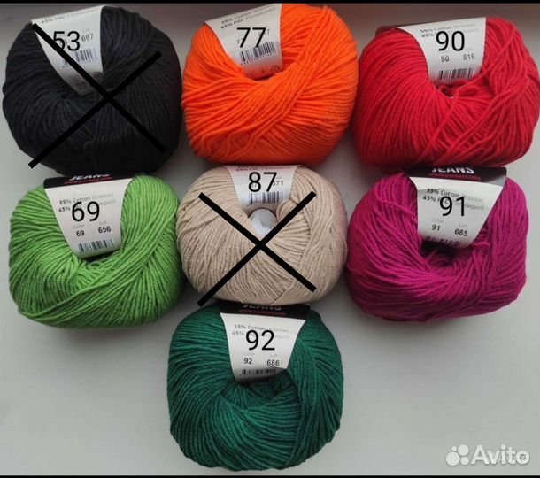 Пряжа хлопок/полухлопок