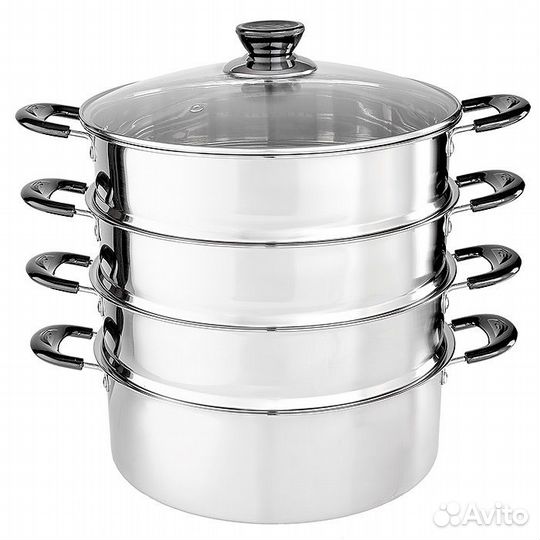 Мантоварка-пароварка 4 уровня, 5 предметов