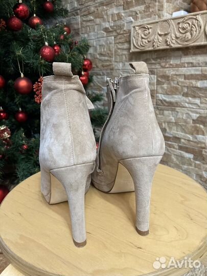 Ботильоны zara 39 размер замша