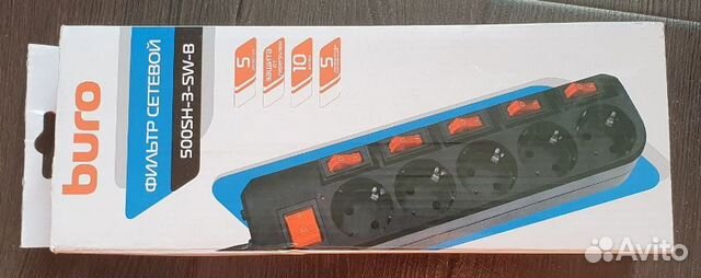 Сетевой фильтр переноска новый