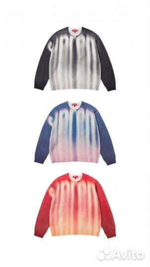 Свитер Supreme Blurred Logo чёрный