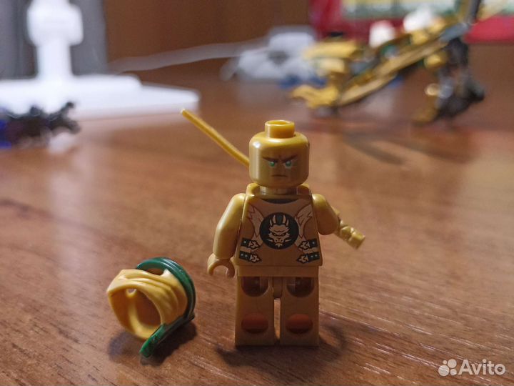 Lego ninjago золотой Ллойд с драконом и Оверлорд